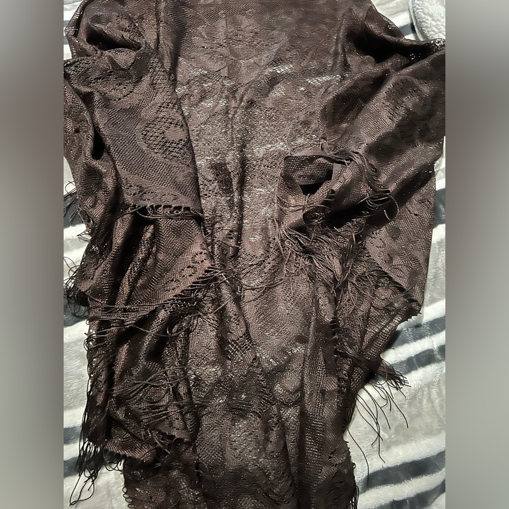 Chocolate Brown summer sheer coverup